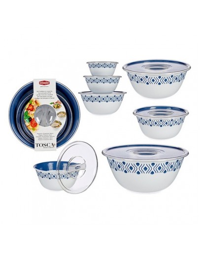 Bowl Tosca Blue Plastic (3 Pieces)