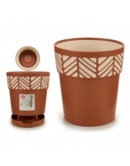 Planter Orfeo terracotta Plastic