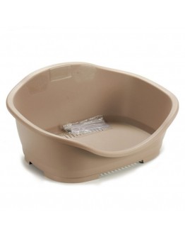 Dog Bed Beige Plastic (56 x 24 x 42 cm)