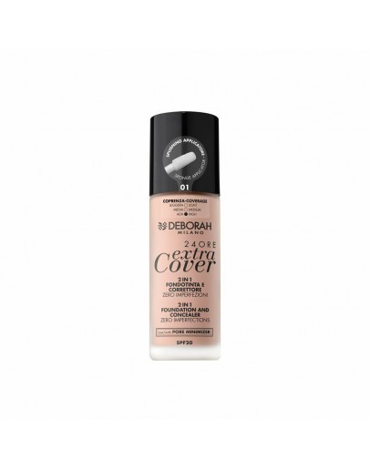 Crème Make-up Base 24 Ore Extra Cover Deborah Nº 01