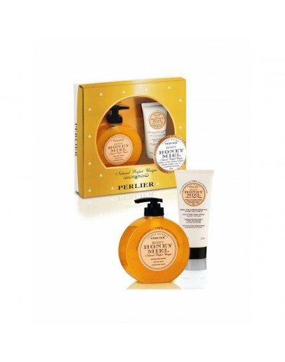 Unisex Cosmetic Set Perlier Honey (2 pcs)