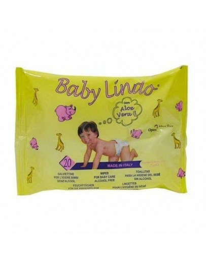 Moist Wipes Baby Lindo Aloe Vera (20 uds)