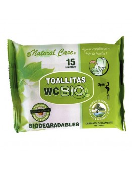 Biodegradable Wipes Wc (15 uds)