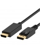 DisplayPort Cable Ewent EC1430 HDMI Black