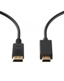 DisplayPort Cable Ewent EC1430 HDMI Black