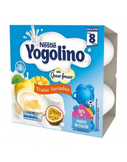 Yoghurt Nestle Yogolino Cheese Frutas (4 x 100 gr)