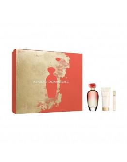 Women's Perfume Set Unica Coral Adolfo Dominguez (3 pcs)