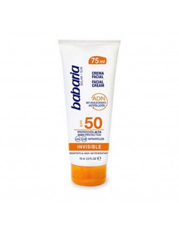 Facial Sun Cream Solar Adn Invisible Babaria Spf 50 (75 ml)