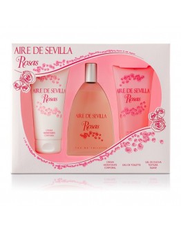 Women's Perfume Set Agua Rosas Aire Sevilla (3 pcs)