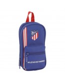 Pencil Case Backpack Atlético Madrid Navy Blue (33 Pieces)