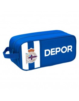 Travel Slipper Holder R. C. Deportivo de La Coruña Blue White Polyester