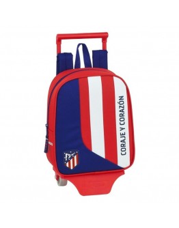 School Rucksack with Wheels 805 Atlético Madrid Neptuno Blue