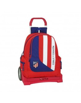 School Rucksack with Wheels Evolution Atlético Madrid Neptuno Blue