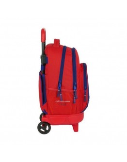 School Rucksack with Wheels Compact Atlético Madrid Blue