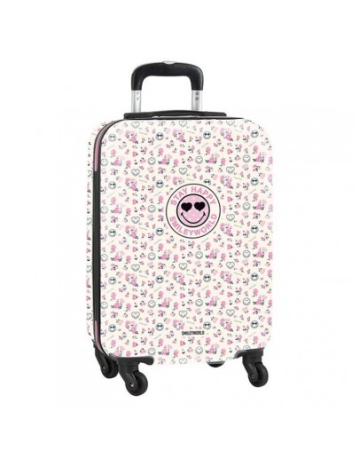 Cabin Trolley Smiley World Garden White Pink 20''