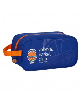 Travel Slipper Holder Valencia Basket Blue Orange Polyester