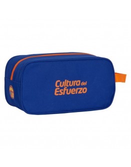 Travel Slipper Holder Valencia Basket Blue Orange Polyester