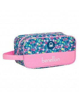 Travel Slipper Holder Benetton Blooming Pink Polyester