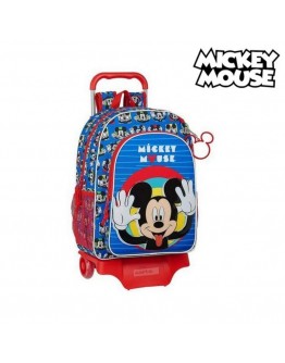 School Rucksack with Wheels 905 Mickey Mouse Clubhouse Me Time Blue Red