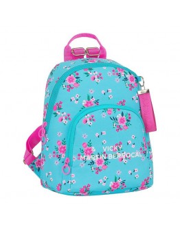 Casual Backpack Vicky Martín Berrocal Bohemian Pink Turquoise