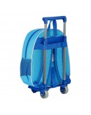 3D School Bag with Wheels SuperThings Light Blue