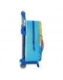 3D School Bag with Wheels SuperThings Light Blue