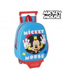 3D School Bag with Wheels 705 Mickey Mouse Clubhouse Light Blue