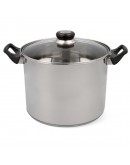 Casserole with Lid Quid Habitat Stainless steel (24 x 19 cm)