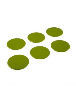 Coasters Green polypropylene (6 pcs)