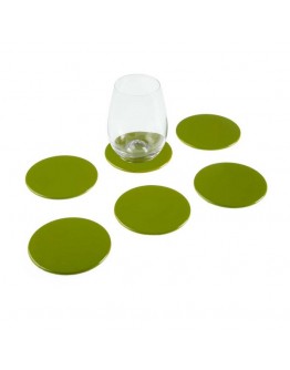 Coasters Green polypropylene (6 pcs)