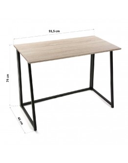 Desk Foldable PVC Metal (45 x 74 x 91,5 cm)