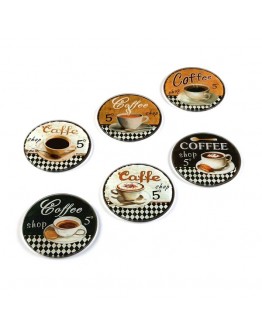 Coasters Coffee Crystal (6 Pieces)