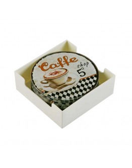 Coasters Coffee Crystal (6 Pieces)