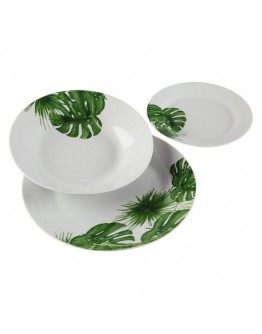 Dinnerware Set New Leaves Porcelain (18 Pieces)