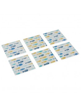 Coasters Blue Bay Crystal (6 pcs)