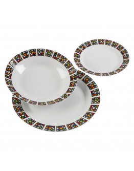 Dinnerware Set Urbana Porcelain (18 Pieces)