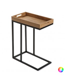 Side Table Metal MDF Wood (26 x 61 x 46 cm)