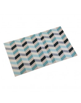 Carpet Blue Wave Polyester (50 x 2 x 80 cm)