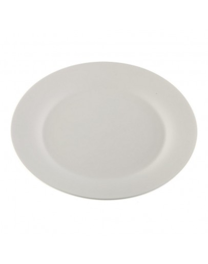 Flat plate White Circular Porcelain (27 x 27 cm)