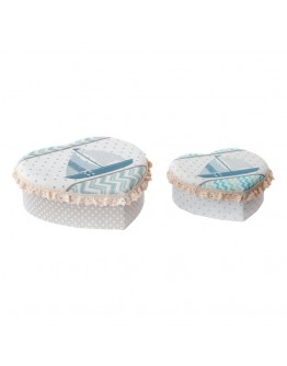 Jewelry box Dekodonia Polyester Cardboard (2 pcs)