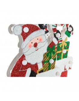 Decorative Figure DKD Home Decor Wood Father Christmas (28 x 6 x 45 cm)