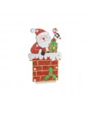 Decorative Figure DKD Home Decor Wood Father Christmas (28 x 6 x 45 cm)