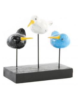 Decorative Figure Dekodonia Wood Metal Birds