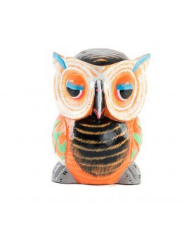 Decorative Figure Dekodonia Wood Owl (12 x 12 x 15 cm)