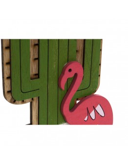 Decorative Figure DKD Home Decor Wood Cactus (18 x 4 x 23.5 cm)