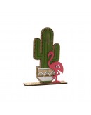 Decorative Figure DKD Home Decor Wood Cactus (18 x 4 x 23.5 cm)