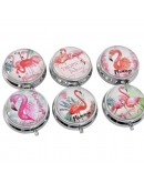 Pillbox with Compartments DKD Home Decor Flamenco Tropical (6 pcs)