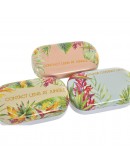 Case DKD Home Decor Tropical Yellow Blue Pink (3 pcs)