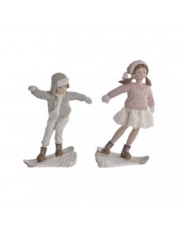 Decorative Figure DKD Home Decor Resin Children (2 pcs) (9 x 5 x 16 cm)