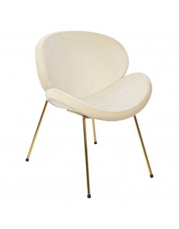 Dining Chair Dekodonia Polyester Metal (80 x 48 x 80 cm)